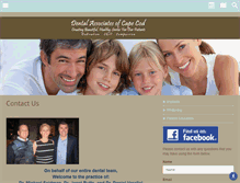 Tablet Screenshot of dentalcapecod.com